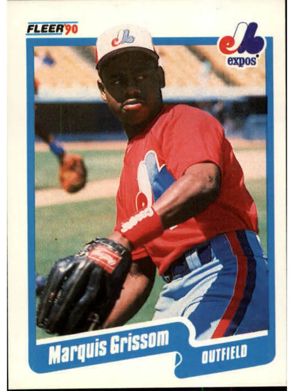 1990 Marquis Grissom Fleer Baseball Card #347